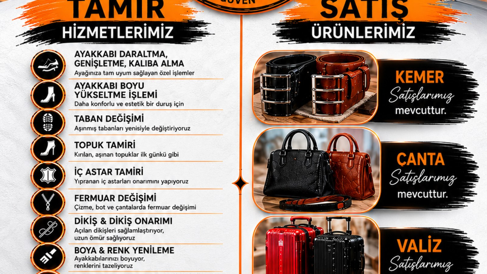 SEFA KUNDURA Ayakkabı Tamir Atölyesi ve Lostra Salonu