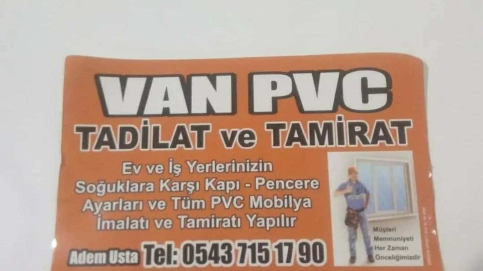 Van pvc ustası