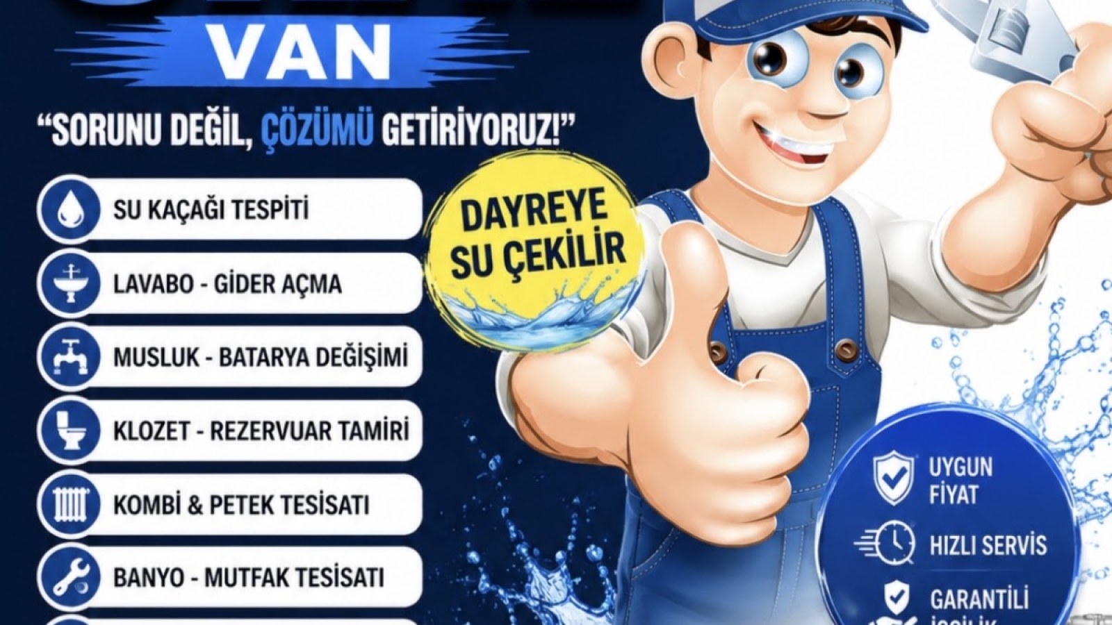 Van tesisatçı Ural tesisat